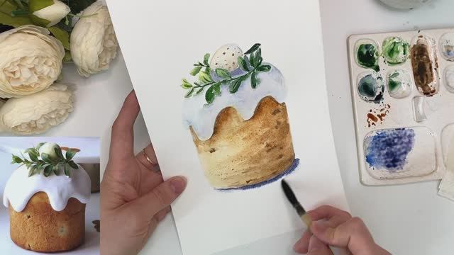 Рисуем кулич смотреть онлайн