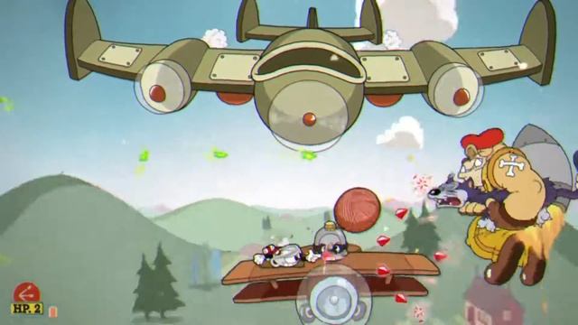 Cuphead:[DLC]The Delicious Last Course(PS5)/Thunder Strream/#3 Воющие Асы