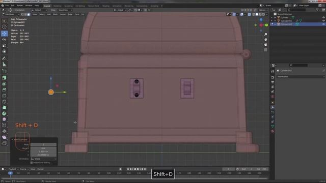 Моделирование сундука в Блендере.Modeling a chest in a Blender.Unwrap.Substance Painter.Render. смотреть онлайн