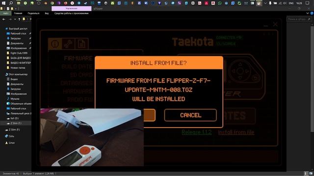 КРАТКИЙ обзор на flipper zero | Как установить прошивку momentu смотреть онлайн
