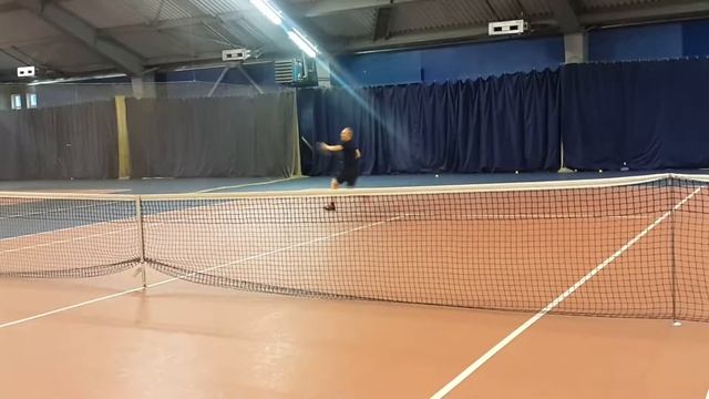 TENNIS - просто тренировка и ракетка WILSON PRO STAFF RF 97  :)