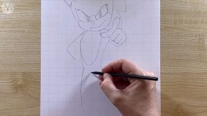 Как нарисовать Соника в полный рост легко