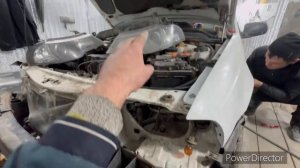 замена переднего бампера на Daewoo Nexia