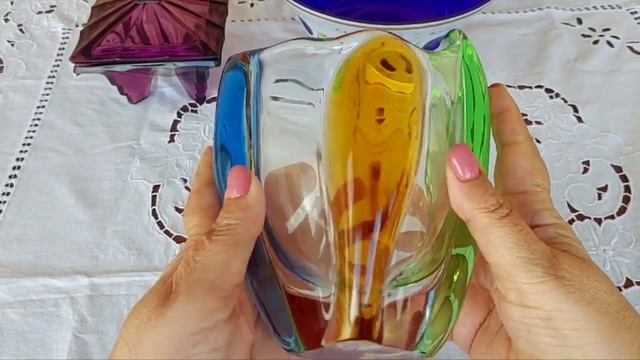 ВИНТАЖНЫЕ НАХОДКИ из ЦВЕТНОГО СТЕКЛА БОГЕМИЯ ИТАЛИЯ смотреть онлайн