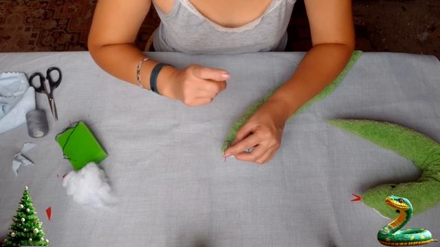 МЯГКАЯ ИГРУШКА ЗМЕЯ ИЗ ПОЛОТЕНЦА за 10 рублей! СИМВОЛ 202