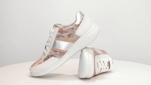 Кроссовки женские Jomos с радужным блестящим принтом (бе