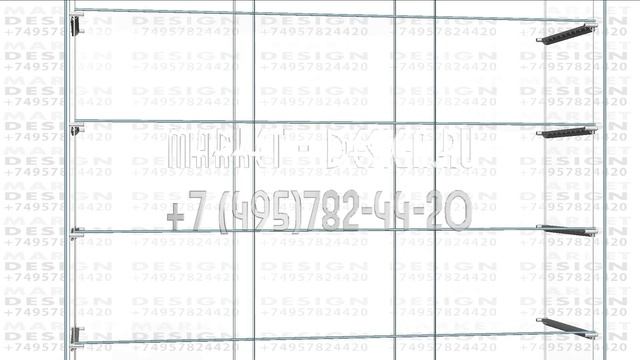 Широкая витрина для торговли с подсветкой с диодной п смотреть онлайн