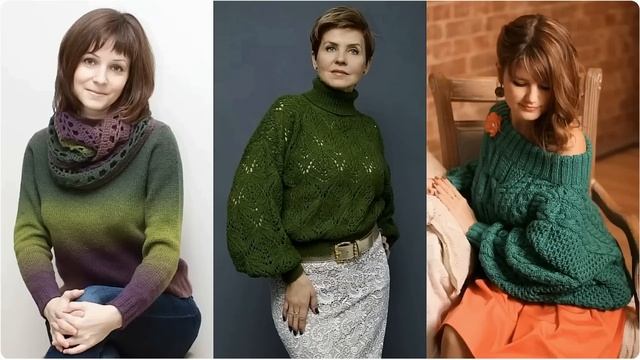 ВЯЗАНАЯ ТРИКОТАЖНАЯ ОДЕЖДА ДЛЯ ДАМ 50+60+70+ ВЕСНА 2025 смотреть онлайн