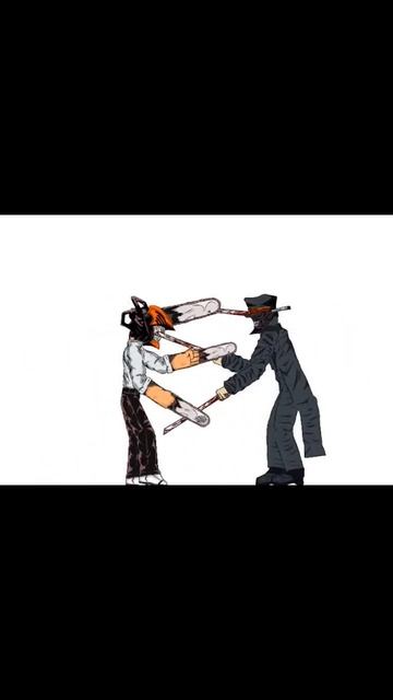 человек бензопила vs катана мен смотреть онлайн