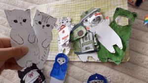 Бумажные Котики в новом Детском саду