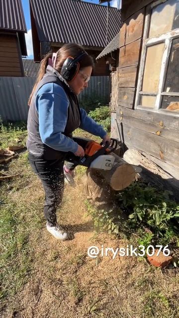 Ріжу дуб. #irysik3076 #штиль #stihl #бензопила #бензопилы смотреть онлайн