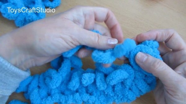 ВСЕГО ЗА ДВА ЧАСА! Плюшевый плед для начинающих | Вяжем