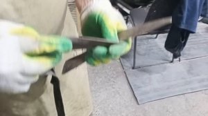 Нож из литовки ( косы) . Рыбаки ! Будьте бдительны !