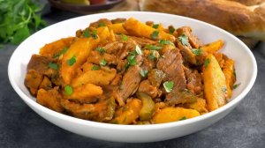 АЗУ ИЗ ИНДЕЙКИ на сковороде. Нереально вкусное блюдо из простых продуктов. Рецепт от Всегда Вкусно!