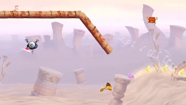 Прохождение Rayman Legends - Назад к Origins - Пустыня Диджириду - Отлаженное сокровище - Часть 98 смотреть онлайн