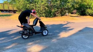 V8 или САКСОФОН, С КАКИМ ГЛУШИТЕЛЕМ YAMAHA JOG ЕДЕТ ЛУЧШЕ?