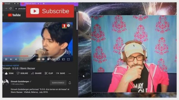 Перевод первой реакции на Димаш Кудайберген SOS