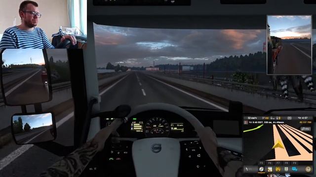 Euro Truck Simulator 2.Симулятор дальнобойщика.На чилле, на расслабоне.