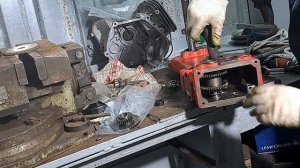 Ремонт редуктора от ременного мотоблока. Разборка, за?