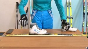 #лыжнаяподготовка Как пристегнуть лыжные ботинки к кр