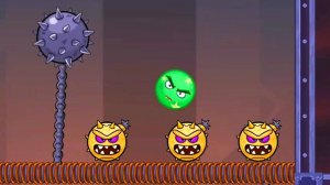 Злой Красный Шар в игре Angry Ball Adventure Уровни 40-42