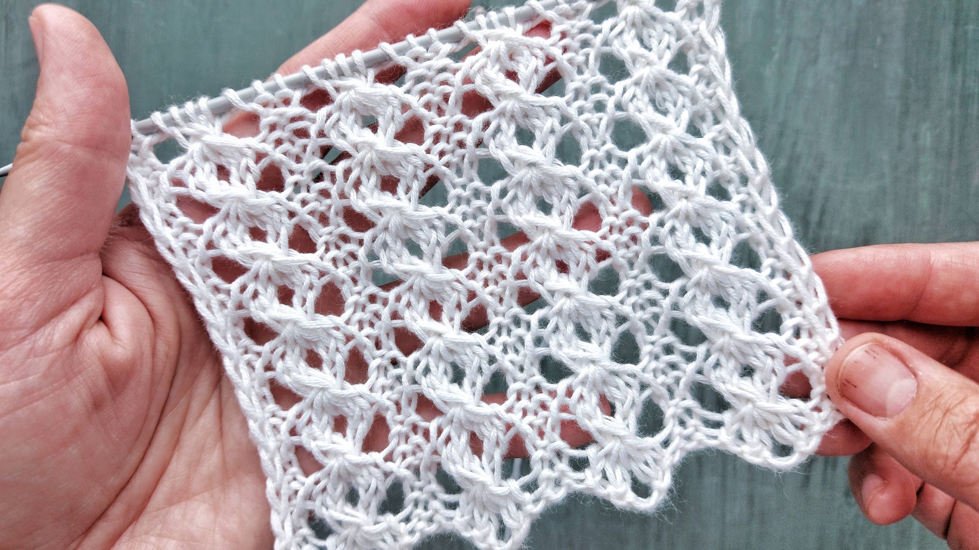 Шикарный ажурный узор для вязания летнего топа, сарафана, кардигана смотреть онлайн