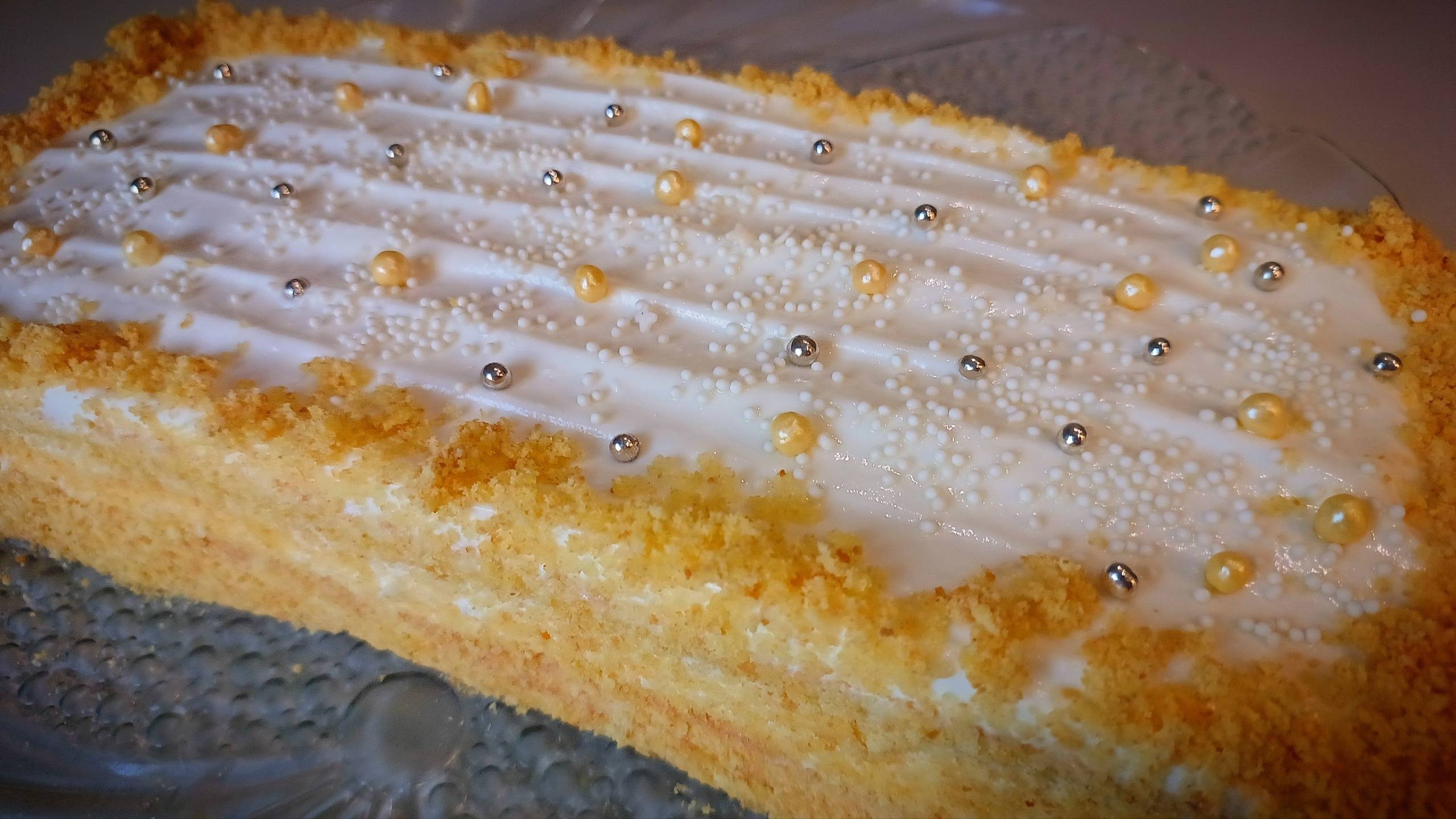 Торт "Ностальгия". Пеку по рецепту из прошлого. Плюс моментальный крем. смотреть онлайн