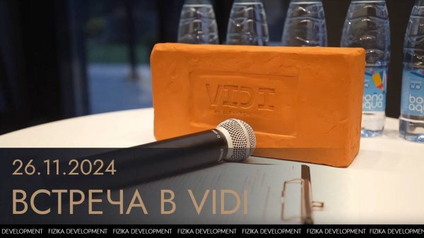 VIDI. Первая встреча с инвесторами 26 ноября 2024 года