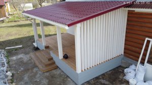 Пристройка к дому 3 на 6. Открытая пристройка к деревянному дому.