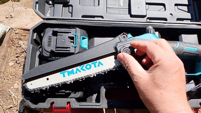 Аккумуляторная цепная пила Tmakota  TM 6128 (краткий обзор).