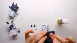 Кубби фигурка из бумаги Бумажное образование Мисс Цир