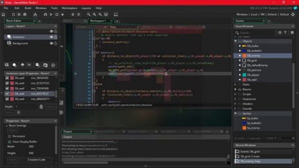 GameMaker Studio - Урок #13: Искусственный интеллект. Часть 2 (Об?