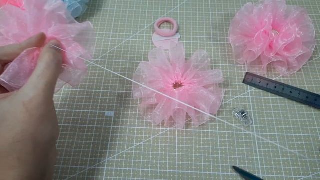 Бантики пушистики из органзы. 06.11.24г.