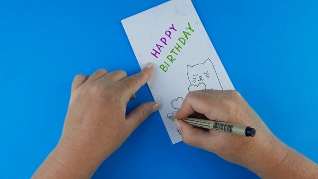 Открытка-сюрприз / Открытка на день рождения из бумаги