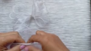 Школьный объёмный бант 🔥 с хвостиками из органзы 4 см