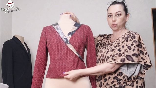 Блузка на запах. Примеряю воротник. A Blouse For The Smell. I'm Trying