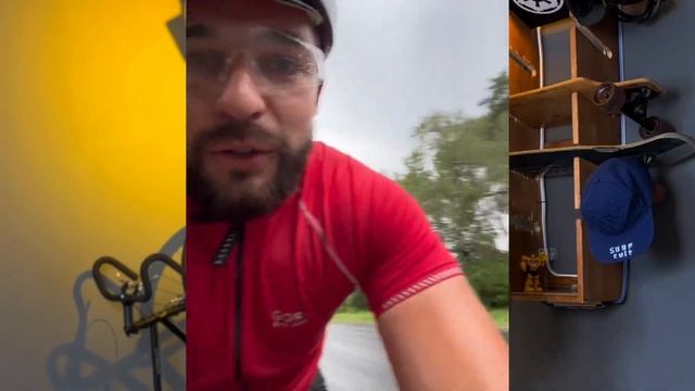 На Велосипеде 100км, дождь, сделали новый Рекорд