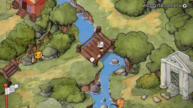Cuphead. Часть 3. Продолжаем прохождение. Прошли первый остров. смотреть онлайн
