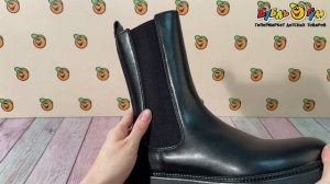 Ботинки Barbaris утепленные с резинкой-вставкой  черные