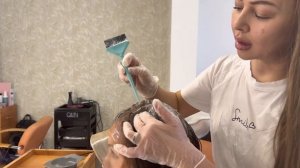 Мелирование через шапочку