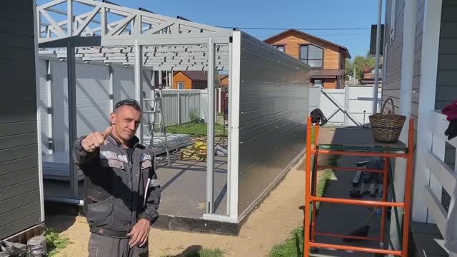 3. ГАРАЖ СВОИМИ РУКАМИ ИЗ СЭНДВИЧ ПАНЕЛЕЙ