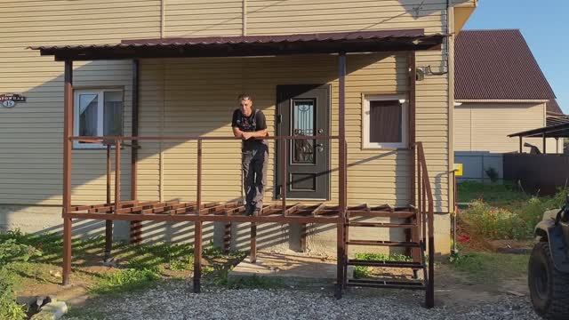 ч.3 ТЕРРАСА К ДОМУ СВОИМИ РУКАМИ