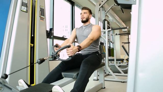 Обзор тренажера DHZ серии Evost:  E-1033В гребная тяга