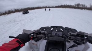 Квадроцикл Sharmax 320 RX покоряет снежный Архангельск