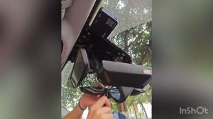 Geely Atlas fx11 - установка видеорегистратора в штатное мест