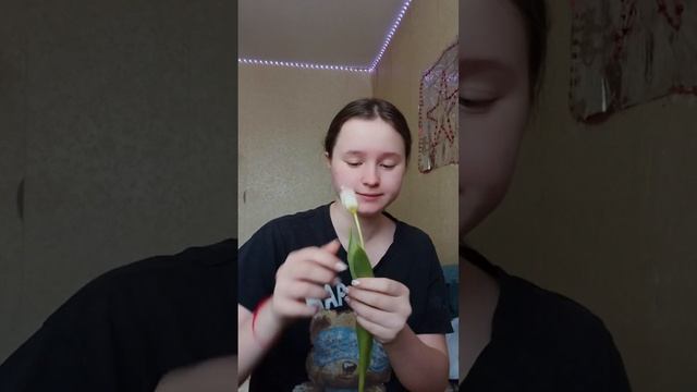 пробую тюльпан🌷 1 часть #тренд #тюльпан #8марта #деньже