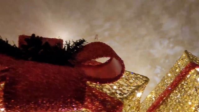 Новогодние подарки 3 шт, светящиеся, под елку, 220В