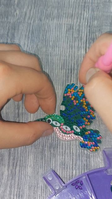 Asmr diamond painting Bird #diy #satisfying #craft #creative #crystals #shorts #алмазнаям смотреть онлайн
