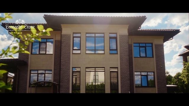 Отделка загородного дома ригельным кирпичом «Сиэтл 403 mix» смотреть онлайн