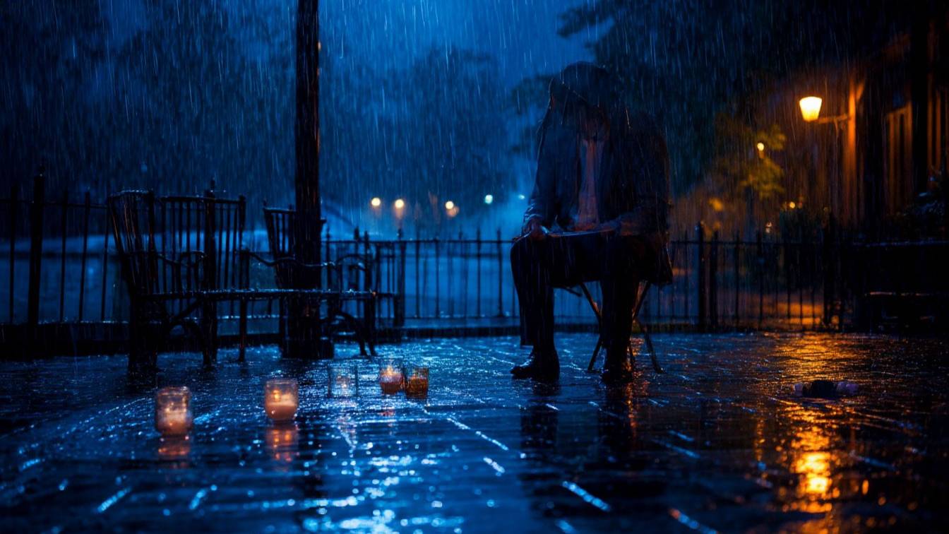 Медленный блюз 💖 Погрузитесь в ночь - Медленный блюз для дождливых дней смотреть онлайн